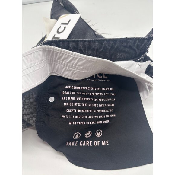 PTCL Women’s Double Waist Denim Miniskirt, Black, Sz. S - Picture 8 of 11